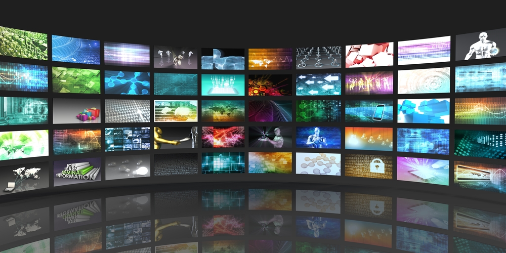 Television,Production,Technology,Concept,With,Video,Wall
