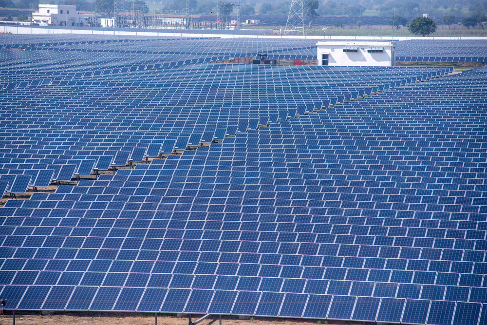 Mahoba,uttar,Pradesh,India-febuary,15,2019:,Photovoltaic,Panels,For,Renewable,Electric
