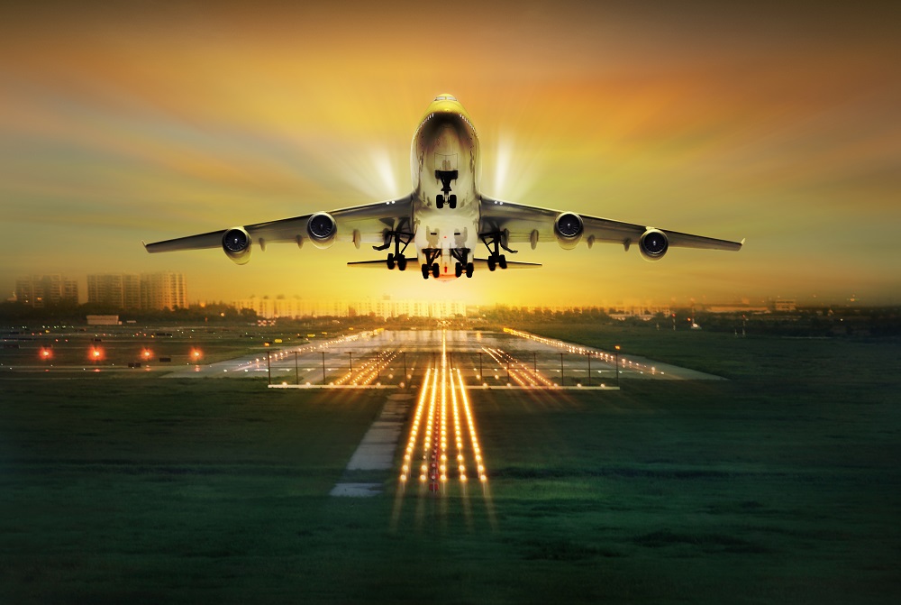 Passenger,Plane,Fly,Up,Over,Take-off,Runway,,Concept